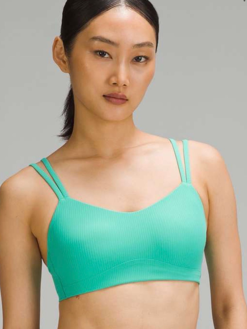 LULULEMON Like a Cloud Ribbed Bra *Light Support, B/C Cup ~6, Paradise Green